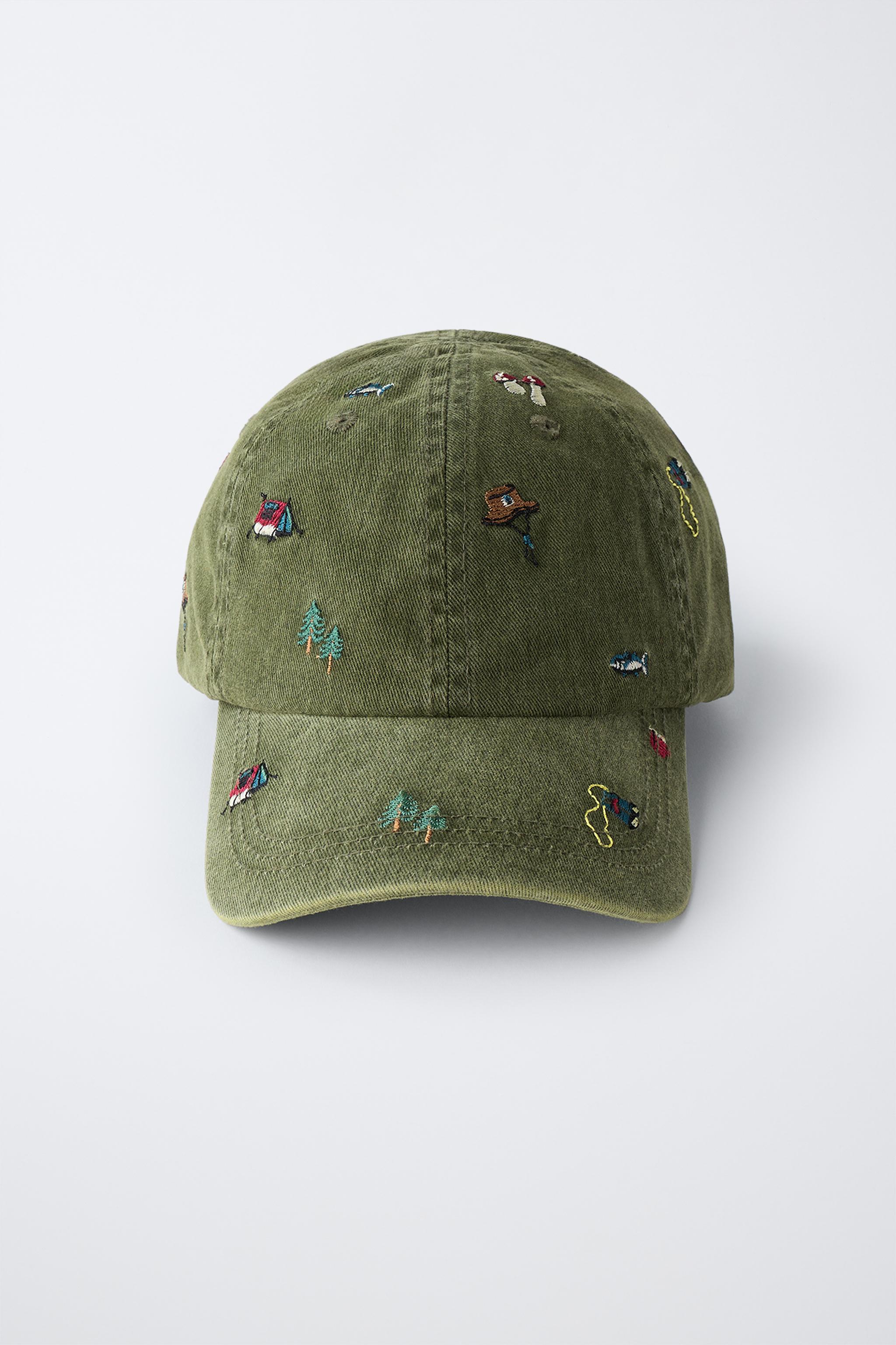 WASHED EFFECT EMBROIDERED CAP